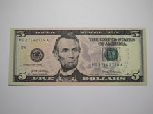 Load image into Gallery viewer, $5 2017 Repeater Serial Number Federal Reserve Currency Bank Note Bill #27142714