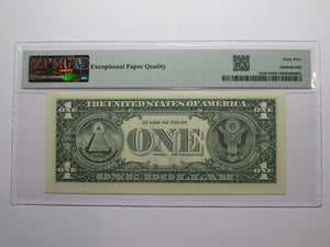 $1 2003 Near Solid Serial Number Federal Reserve Bank Note Bill UNC65 #55545555