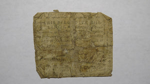 1760 Five Shillings North Carolina NC Colonial Currency Note Bill! 5s! July 14!