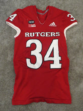 Load image into Gallery viewer, 2022 Micah Wing Rutgers Scarlet Knights Game Used Worn NCAA Football Jersey
