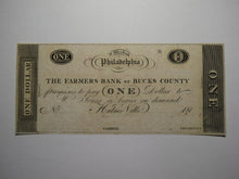 Load image into Gallery viewer, $1 181_ Hulme Ville Pennsylvania Obsolete Currency Bank Note Bucks County UNC++