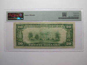 $20 1929 Cimarron Kansas KS National Currency Bank Note Bill Ch. #13329 VF25
