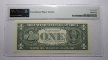 Load image into Gallery viewer, $1 2017 Radar Serial Number Federal Reserve Currency Bank Note Bill PMG UNC67EPQ