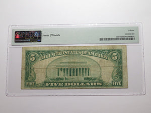 $5 1929 Augusta Georgia GA National Currency Bank Note Bill Ch. #1860 F15 PMG