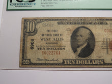 Load image into Gallery viewer, $10 1929 West Allis Wisconsin National Currency Bank Note Bill #6908 VG10 PCGS