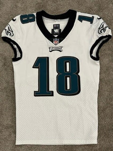 2020 Jalen Reagor Philadelphia Eagles Game Used Worn Football Jersey Photomatch