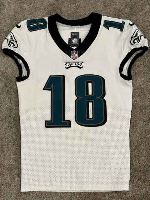2020 Jalen Reagor Philadelphia Eagles Game Used Worn Football Jersey Photomatch