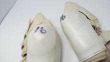Load image into Gallery viewer, Michel Goulet Quebec Nordiques Jofa Game Used Hockey Elbow Pads Signed by Goulet
