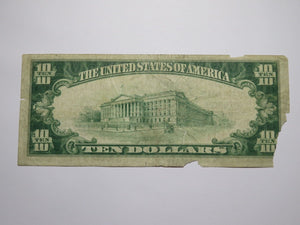 $10 1929 Ipswich Massachusetts MA National Currency Bank Note Bill Ch #4774 RARE