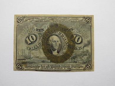 1863 $.10 Second Issue Fractional Currency Obsolete Bank Note Bill 2nd VF