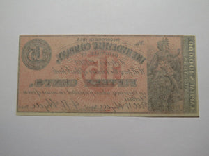 $.15 1862 Hydeville Vermont VT Obsolete Currency Bank Note Bill Remainder UNC++