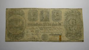 $2 1837 Manchester Michigan MI Obsolete Currency Note Bill! Bank of Manchester