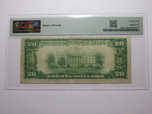 $20 1929 Colfax Washington National Currency Bank Note Bill Ch. #7095 VF25 PMG