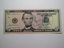 Load image into Gallery viewer, $5 2021 Radar Serial Number Federal Reserve Currency Bank Note Bill #70155107