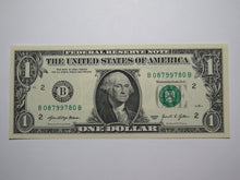 Load image into Gallery viewer, $1 2021 Radar Serial Number Federal Reserve Currency Bank Note Bill UNC 08799780