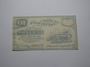 $.10 1862 Cuyahoga Falls Ohio OH Obsolete Currency Bank Note Bill Summit County