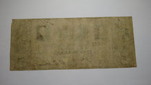Load image into Gallery viewer, $5 1857 Camden South Carolina SC Obsolete Currency Bank Note Bill Bank of Camden