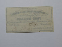 Load image into Gallery viewer, $4 1861 Confederate Bond Coupon Certificate Currency Bank Note Bill UNC