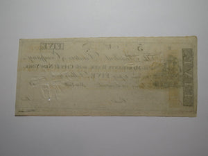 $5 180_ New York City NY Obsolete Currency Bank Note Bill Merchants' Bank of NY
