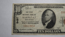 Load image into Gallery viewer, $10 1929 Barnegat New Jersey NJ National Currency Bank Note Bill Ch. #8497 VF+