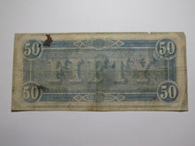 Load image into Gallery viewer, $50 1864 Richmond Virginia VA Confederate Currency Bank Note Bill RARE T65 VF