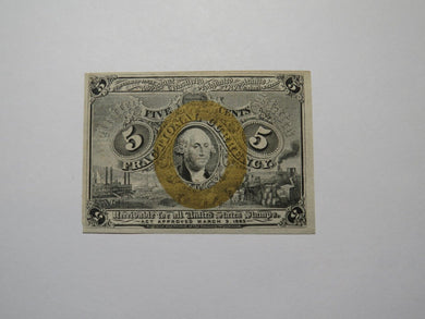 1863 $.05 Second Issue Fractional Currency Obsolete Bank Note Bill 2nd AU! USA