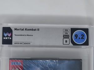Mortal Kombat 2 Sega Genesis Midway Factory Sealed Video Game Wata 9.2 Graded II