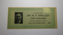 Load image into Gallery viewer, 1861 Confederate Currency Facsimile Political Advertising Note For W.F. Skelley