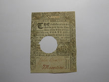 Load image into Gallery viewer, 1780 40s Hartford Connecticut CT Colonial Currency Note Bill Forty Shillings