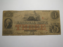 Load image into Gallery viewer, $3 1854 Providence Rhode Island Obsolete Currency Bank Note Bill National Bank