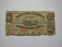 Load image into Gallery viewer, $.25 1863 Montgomery Alabama AL Obsolete Currency Bank Note Bill!