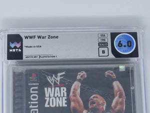 WWF War Zone Wrestling Sony Playstation PS1 Factory Sealed Video Game Wata 6.0