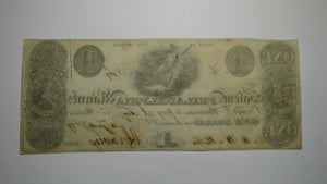 $1 1829 Salem New Jersey Obsolete Currency Bank Note Bill! Salem & Philadelphia