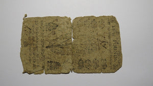 1757 Three Pounds New Jersey NJ Colonial Currency Bank Note Bill RARE ISSUE £3