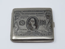 Load image into Gallery viewer, $100 1946 Richmond Federal Reserve Bank Metal Half Size Cigarette Holder Case