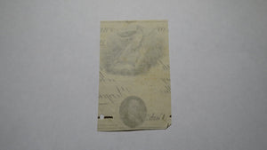 $1 18__ Vergennes Vermont VT Obsolete Currency Bank Note Remnants Bill! RARE