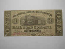 Load image into Gallery viewer, $1 1861 New Orleans Louisiana LA Obsolete Currency Bank Note Jackson Great North
