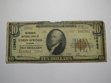 Load image into Gallery viewer, $10 1929 Union Springs Alabama AL National Currency Bank Note Bill Ch. #12962