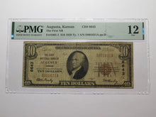 Load image into Gallery viewer, $10 1929 Augusta Kansas KS National Currency Bank Note Bill Ch. #6643 F12 PMG