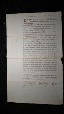 1794 Northumberland Pennsylvania PA Colonial Currency Land Grant 400 Acres RARE
