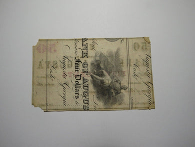 $.50 1863 Augusta Georgia GA Obsolete Currency Bank Note Bill! Augusta Insurance