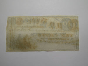 $.10 1852 Jordanville New York Obsolete Currency Bank Note Bill P.P. Hyde UNC+++