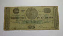 Load image into Gallery viewer, $1 1861 Winchester Virginia VA Obsolete Currency Bank Note Bill Corp. of Win