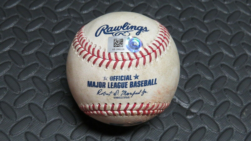 2020 Alex Cobb Baltimore Orioles Strikeout Game Used MLB Baseball! Tsutsugo