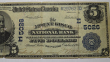 Load image into Gallery viewer, $5 1902 Mount Kisco New York NY National Currency Bank Note Bill! Ch. #5026 RARE