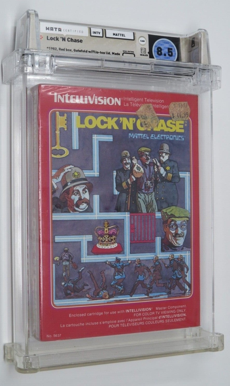 Lock 'N Chase Atari Intellivision Sealed Video Game Wata Graded 8.5 A Seal 1982
