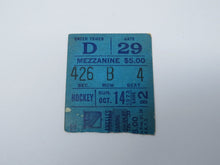Load image into Gallery viewer, October 14, 1973 New York Rangers Vs. Los Angeles Kings NHL Hockey Ticket Stub
