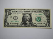 Load image into Gallery viewer, $1 2021 Repeater Serial Number Federal Reserve Currency Bank Note Bill #34873487
