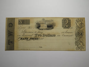 $2 18__ Elyria Ohio OH Obsolete Currency Bank Note Bill Remainder Herman Ely