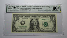 Load image into Gallery viewer, $1 2003 Repeater Serial Number Federal Reserve Currency Bank Note Bill PMG UNC66